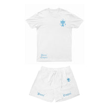 Load image into Gallery viewer, 112 summer set White &amp; baby blue