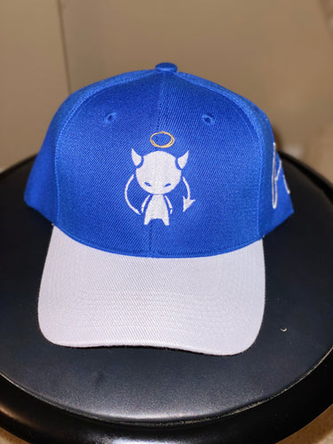 Pieux Blue x white cap