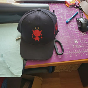 Black and red Pieux Dad hat