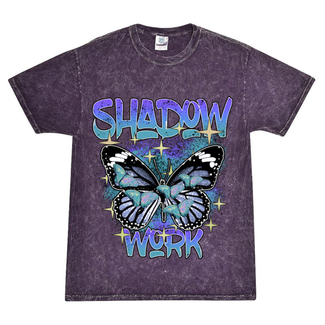 Vintage “Shadow work”  purple mineral washed tee