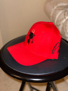 Red w/black Pieux Cap