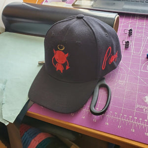 Black and red Pieux Dad hat