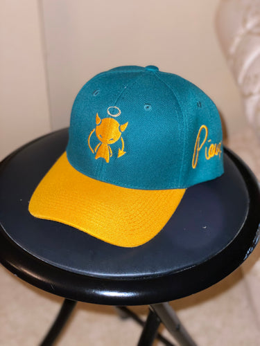 Pieux Green & yellow brim cap