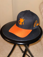 Load image into Gallery viewer, Pieux Black &amp; orange brim cap