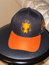 Load image into Gallery viewer, Pieux Black &amp; orange brim cap